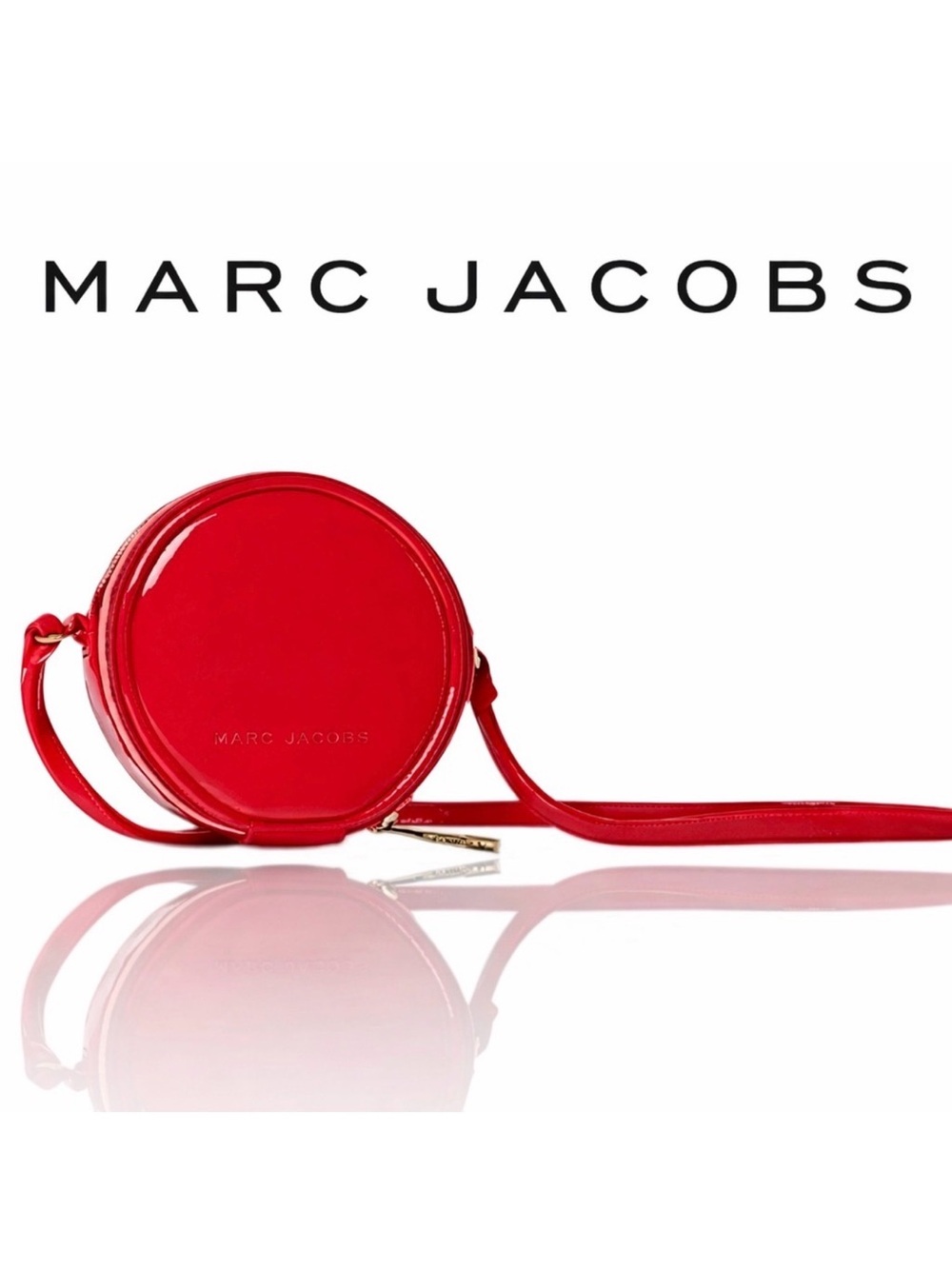 Marc Jacobs Patent Red Round Crossbody